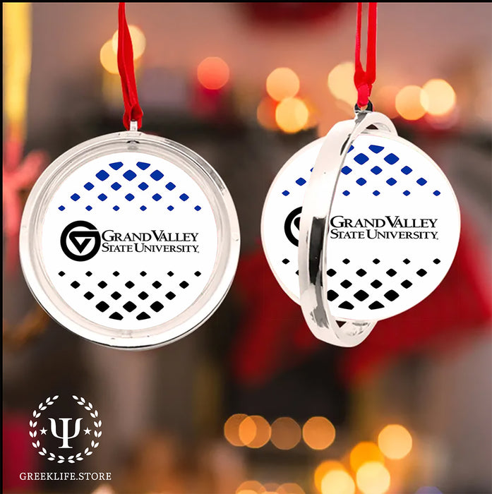 Grand Valley State University Christmas Reversible Flat Round Ornament