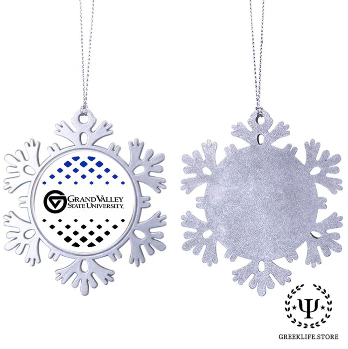 Grand Valley State University Christmas Ornament - Snowflake Metal