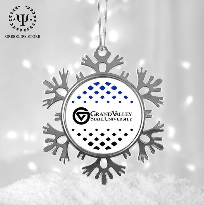 Grand Valley State University Christmas Ornament - Snowflake Metal