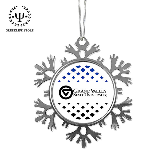 Grand Valley State University Christmas Ornament - Snowflake Metal