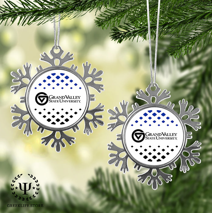Grand Valley State University Christmas Ornament - Snowflake Metal