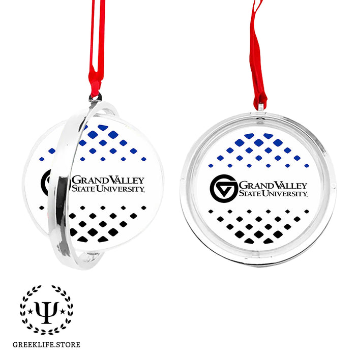 Grand Valley State University Christmas Reversible Flat Round Ornament