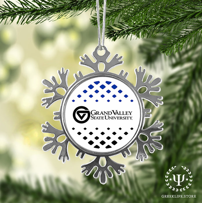 Grand Valley State University Christmas Ornament - Snowflake Metal