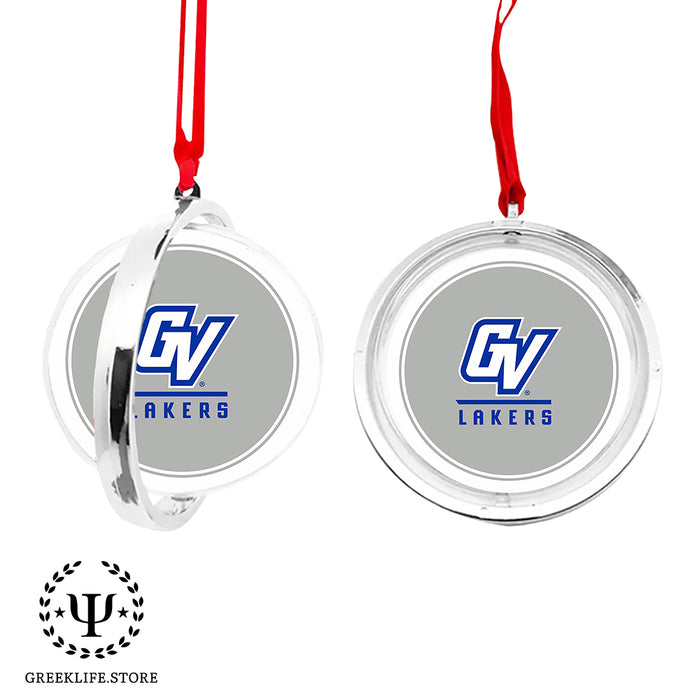Grand Valley State University Christmas Reversible Flat Round Ornament
