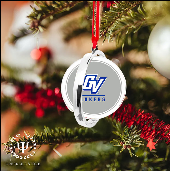 Grand Valley State University Christmas Reversible Flat Round Ornament