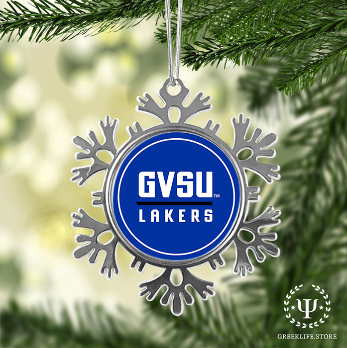 Grand Valley State University Christmas Ornament - Snowflake Metal