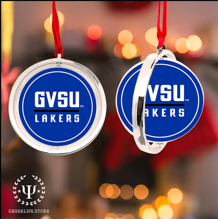 Grand Valley State University Christmas Reversible Flat Round Ornament