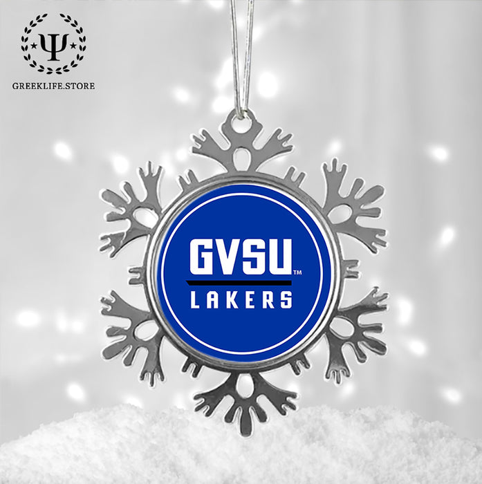 Grand Valley State University Christmas Ornament - Snowflake Metal