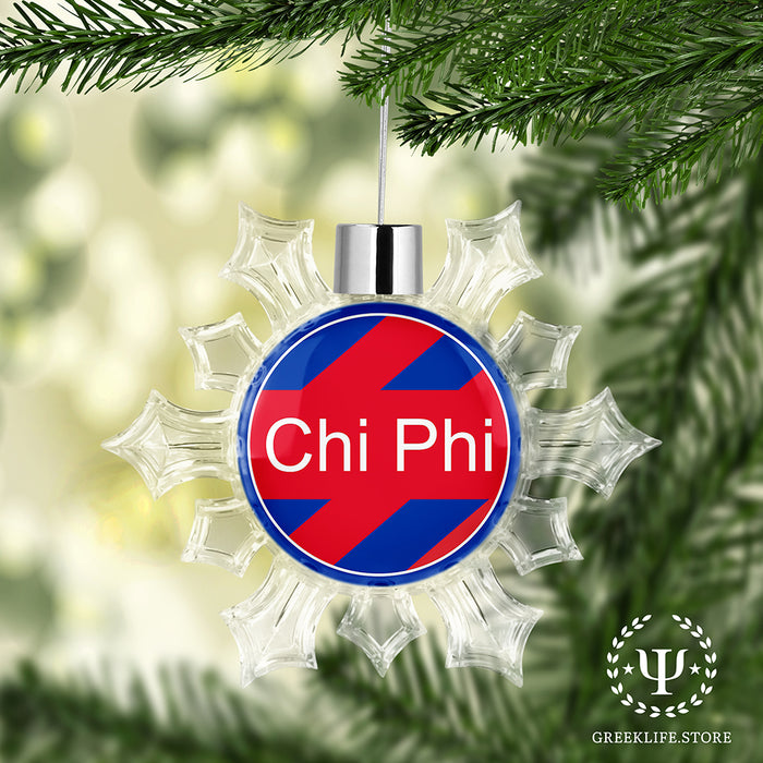 Chi Phi Christmas Ornament - Snowflake