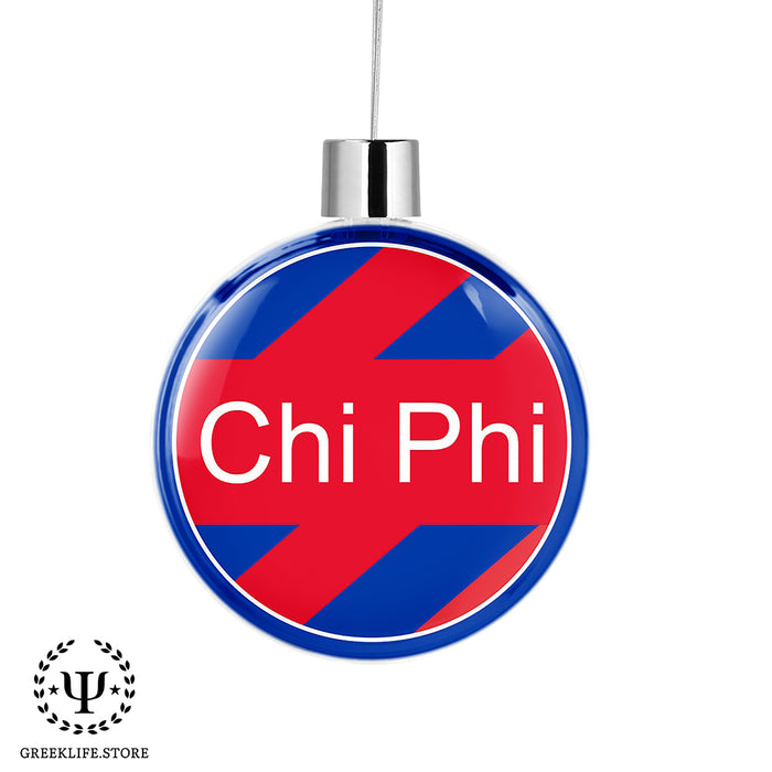 Chi Phi Christmas Ornament Flat Round