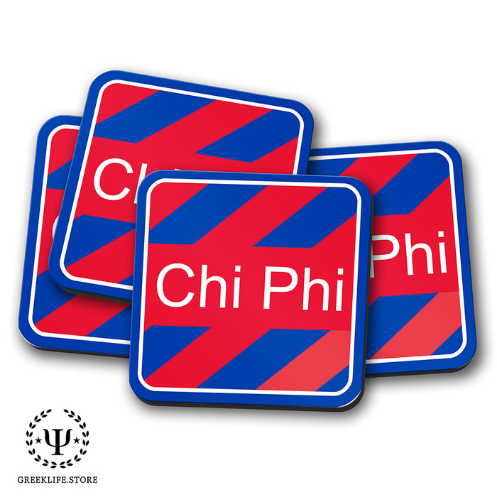 Chi Phi Beverage Coasters Square (Set of 4)