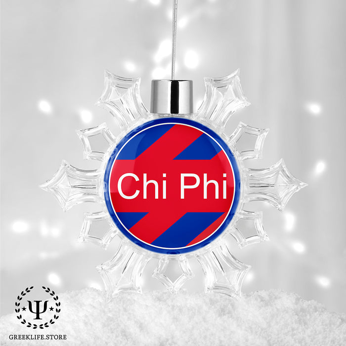 Chi Phi Christmas Ornament - Snowflake