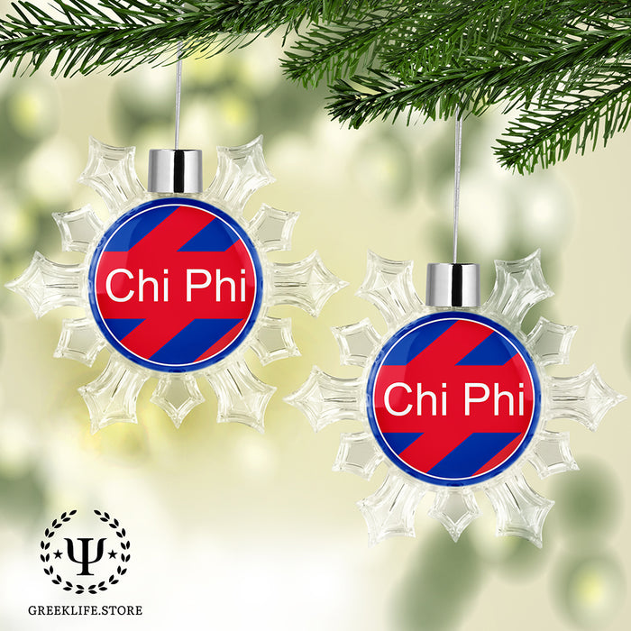 Chi Phi Christmas Ornament - Snowflake