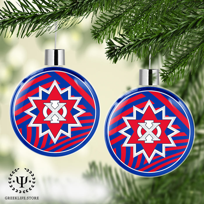 Chi Phi Christmas Ornament Flat Round