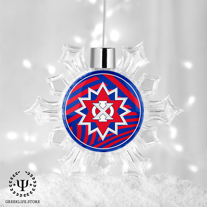 Chi Phi Christmas Ornament - Snowflake