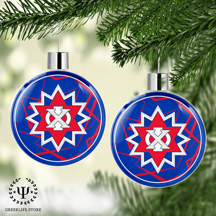 Chi Phi Christmas Ornament Flat Round