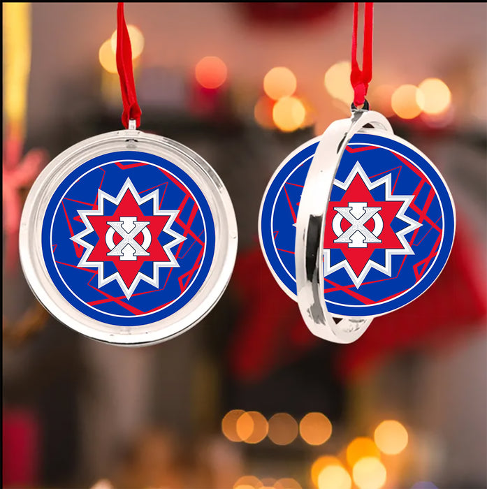 Chi Phi Christmas Reversible Flat Round Ornament