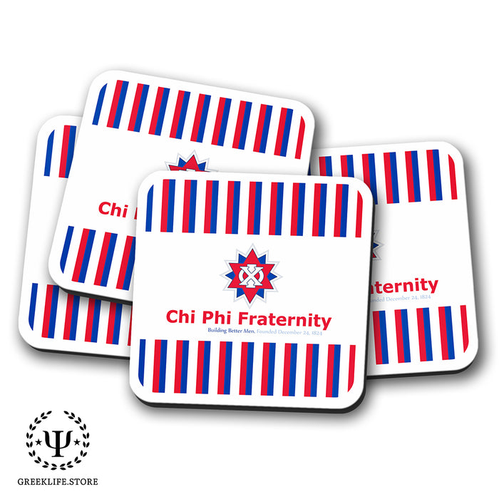 Chi Phi Beverage Coasters Square (Set of 4)