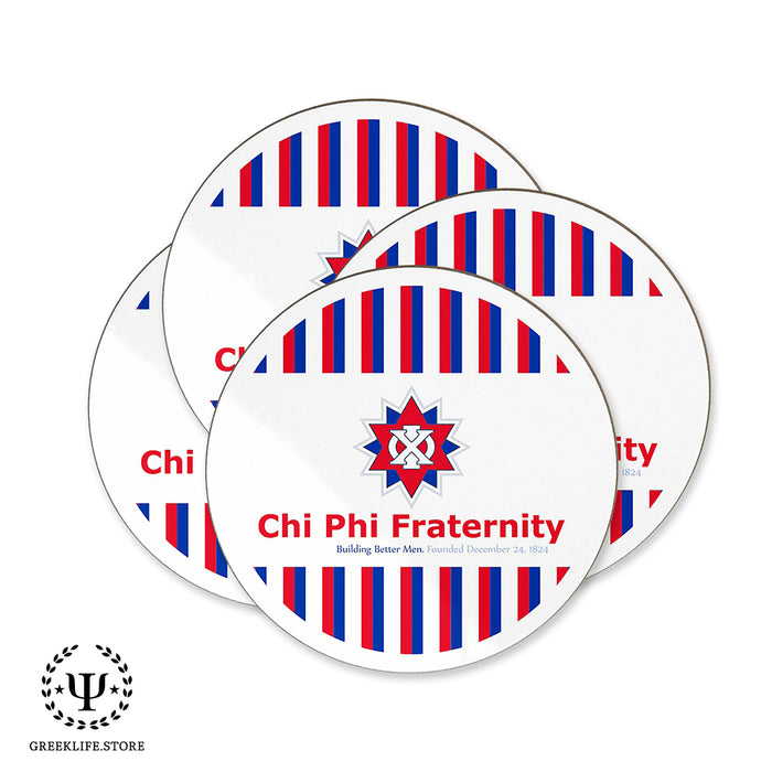 Chi Phi Beverage coaster round (Set of 4)