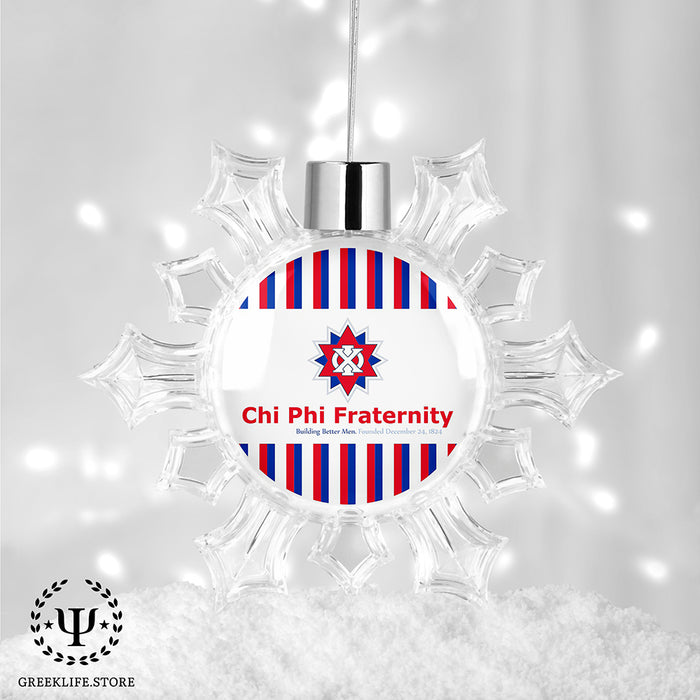 Chi Phi Christmas Ornament - Snowflake