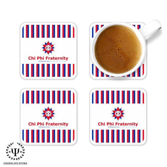 Chi Phi Beverage Coasters Square (Set of 4)