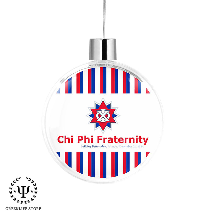 Chi Phi Christmas Ornament Flat Round