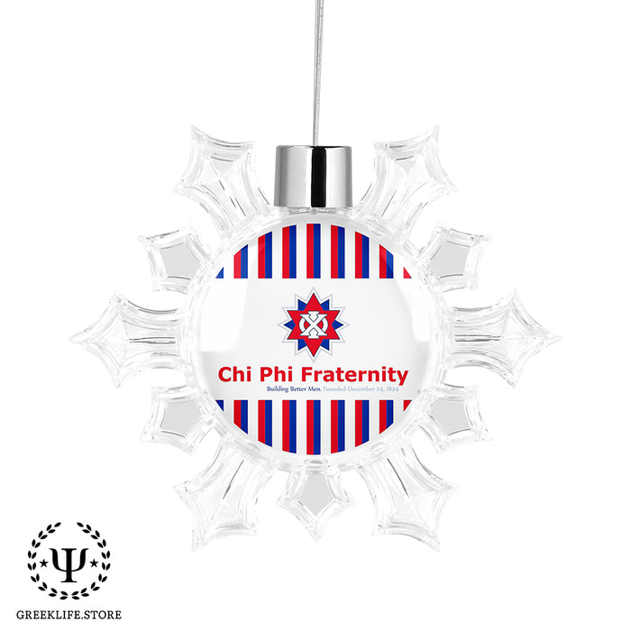 Chi Phi Christmas Ornament - Snowflake