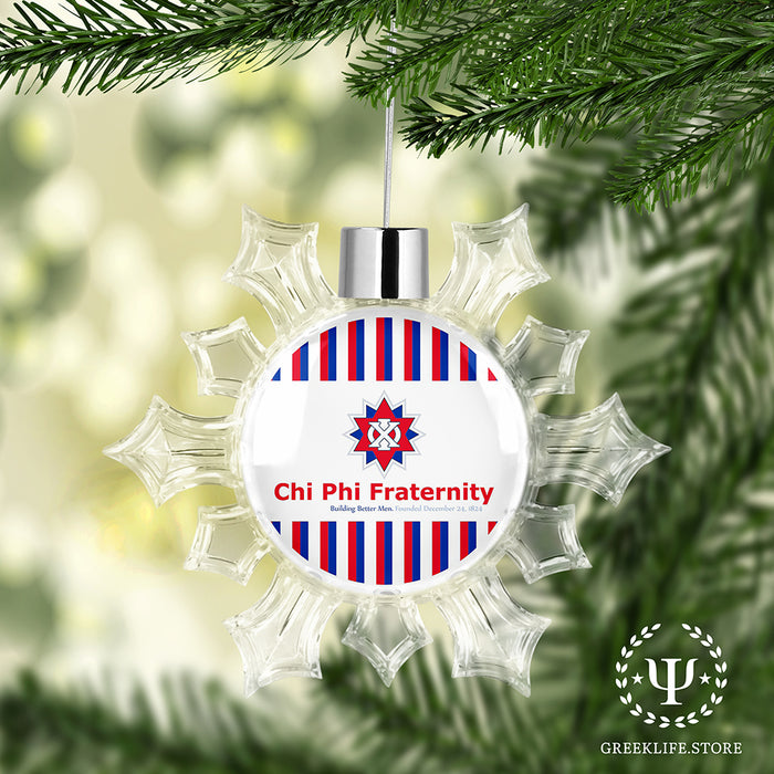 Chi Phi Christmas Ornament - Snowflake