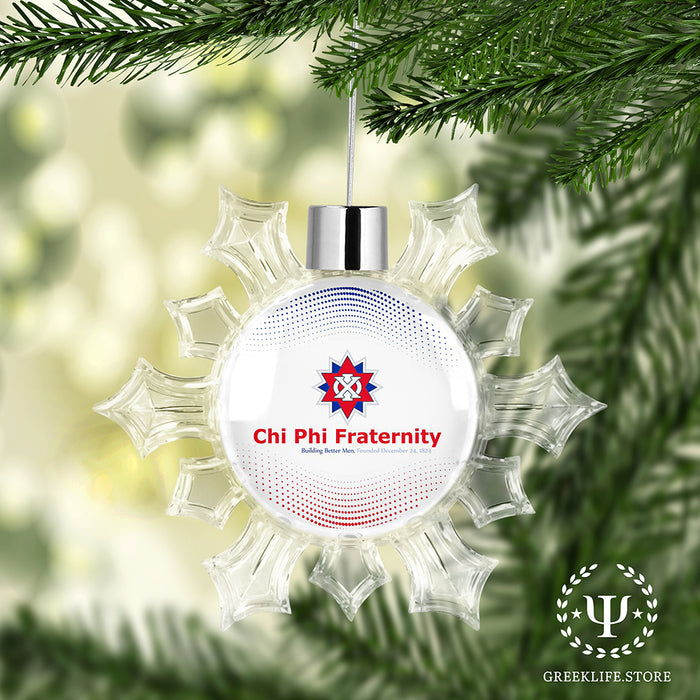 Chi Phi Christmas Ornament - Snowflake