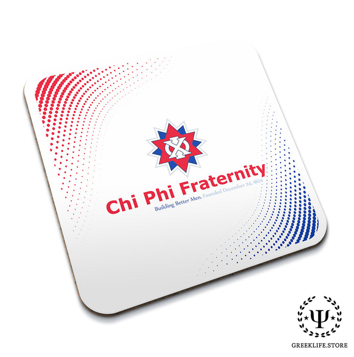 Chi Phi Beverage Coasters Square (Set of 4)