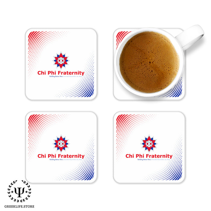 Chi Phi Beverage Coasters Square (Set of 4)