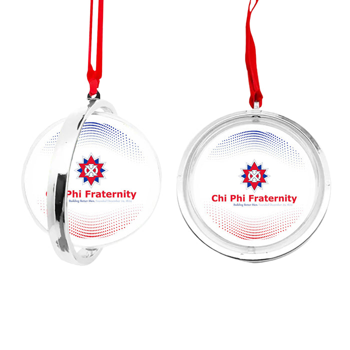 Chi Phi Christmas Reversible Flat Round Ornament