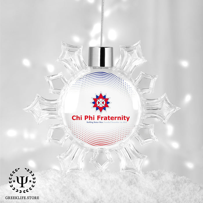 Chi Phi Christmas Ornament - Snowflake