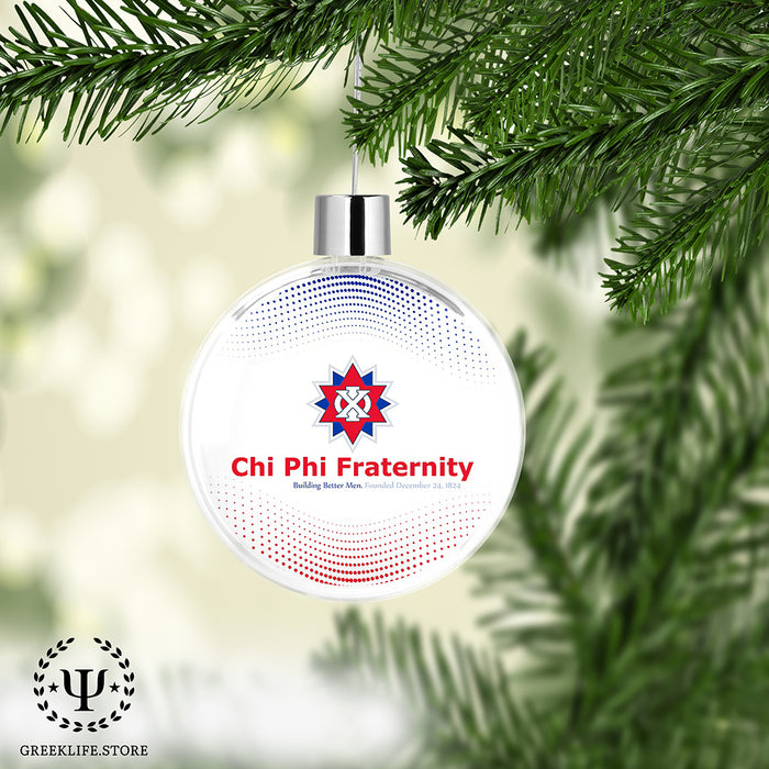 Chi Phi Christmas Ornament Flat Round