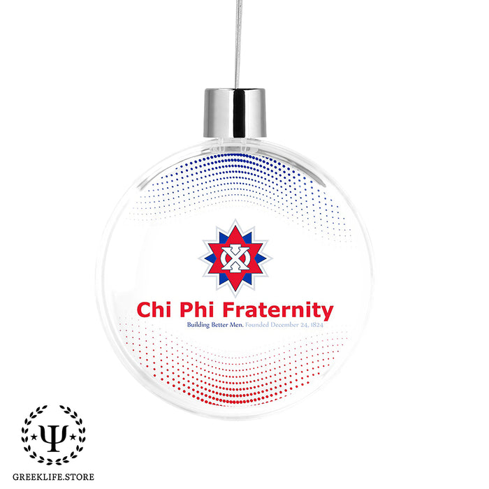 Chi Phi Christmas Ornament Flat Round