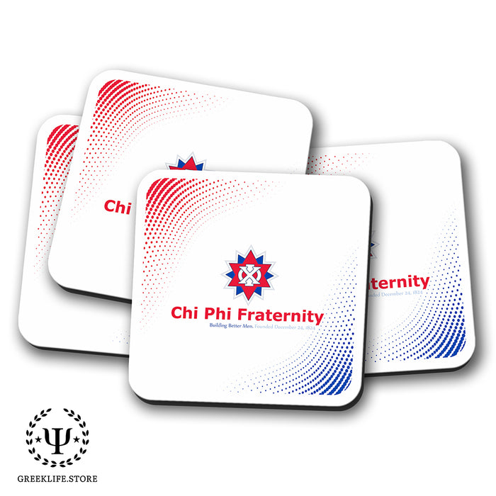 Chi Phi Beverage Coasters Square (Set of 4)