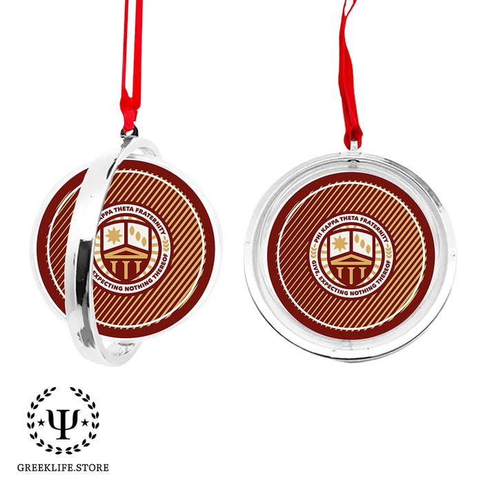 Phi Kappa Theta Christmas Reversible Flat Round Ornament