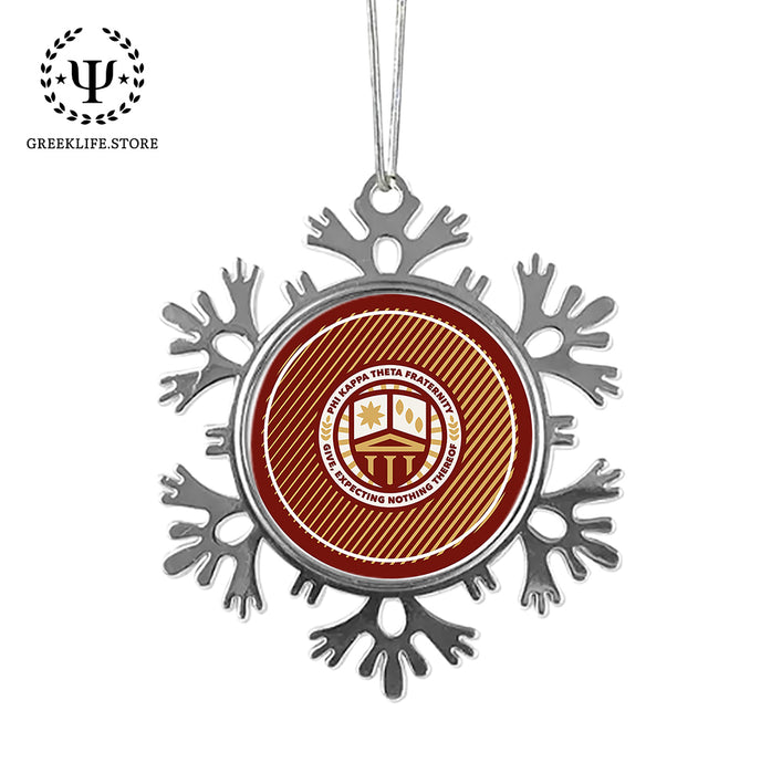 Phi Kappa Theta Christmas Ornament - Snowflake Metal