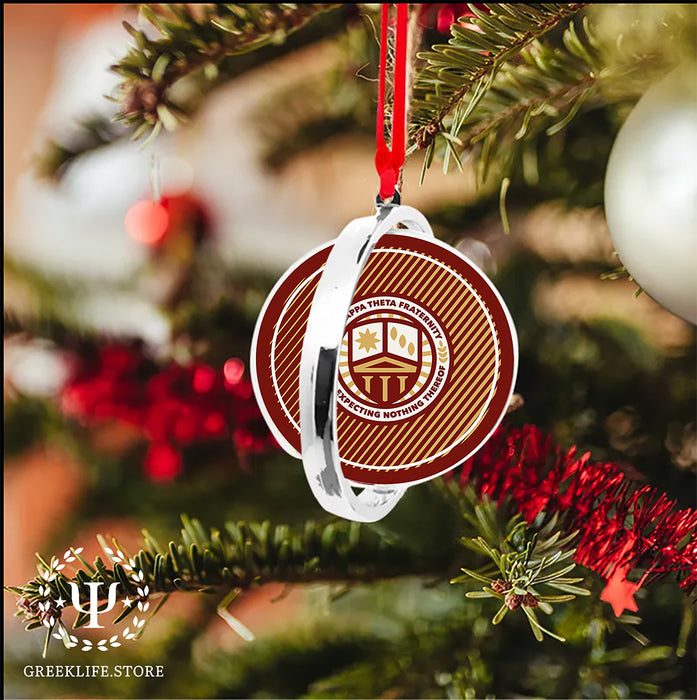 Phi Kappa Theta Christmas Reversible Flat Round Ornament