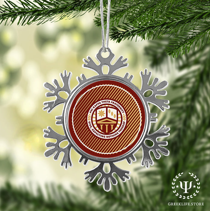 Phi Kappa Theta Christmas Ornament - Snowflake Metal