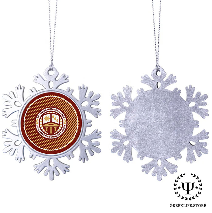 Phi Kappa Theta Christmas Ornament - Snowflake Metal