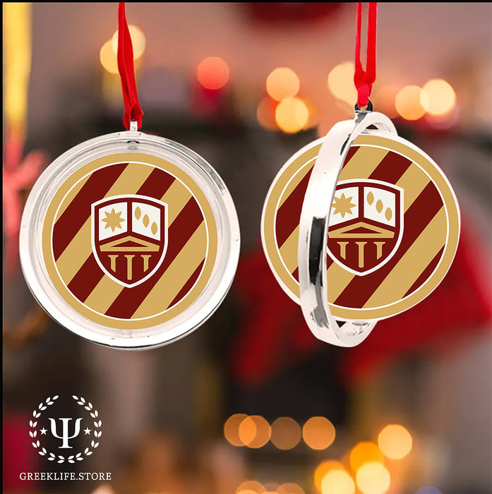 Phi Kappa Theta Christmas Reversible Flat Round Ornament