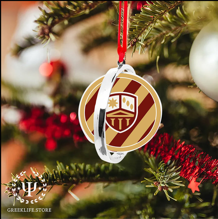 Phi Kappa Theta Christmas Reversible Flat Round Ornament