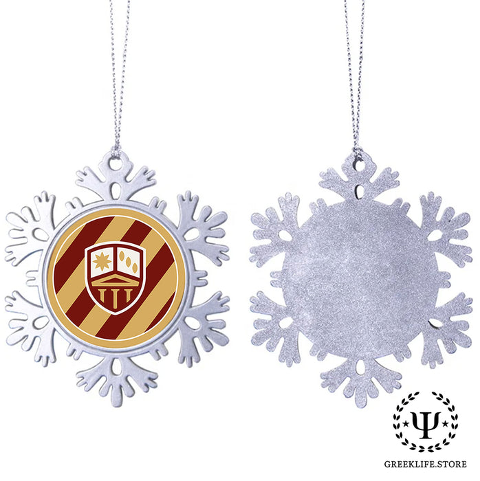 Phi Kappa Theta Christmas Ornament - Snowflake Metal