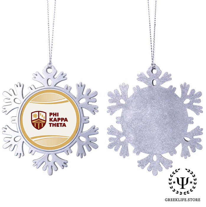 Phi Kappa Theta Christmas Ornament - Snowflake Metal