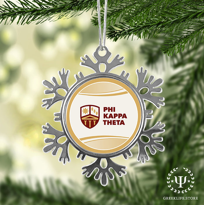 Phi Kappa Theta Christmas Ornament - Snowflake Metal