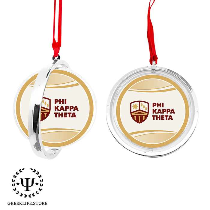 Phi Kappa Theta Christmas Reversible Flat Round Ornament