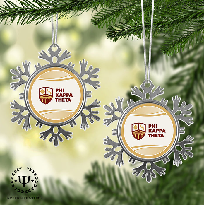 Phi Kappa Theta Christmas Ornament - Snowflake Metal