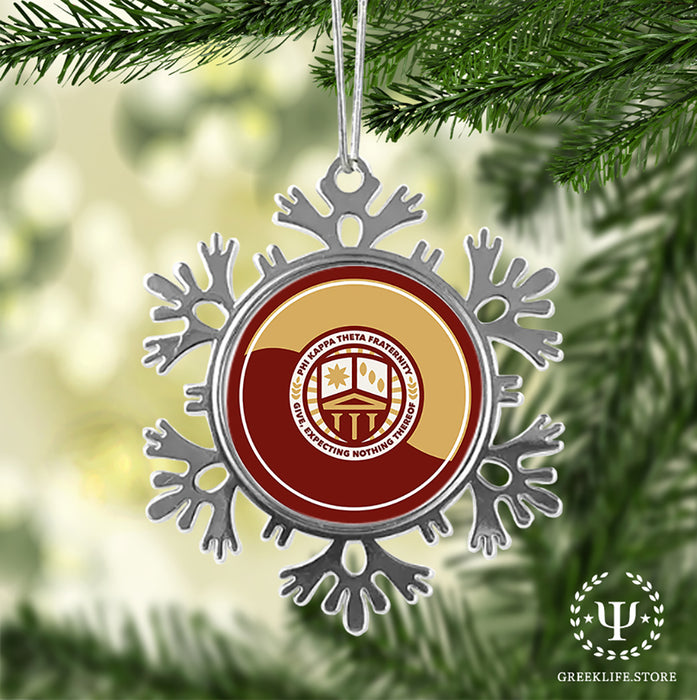 Phi Kappa Theta Christmas Ornament - Snowflake Metal
