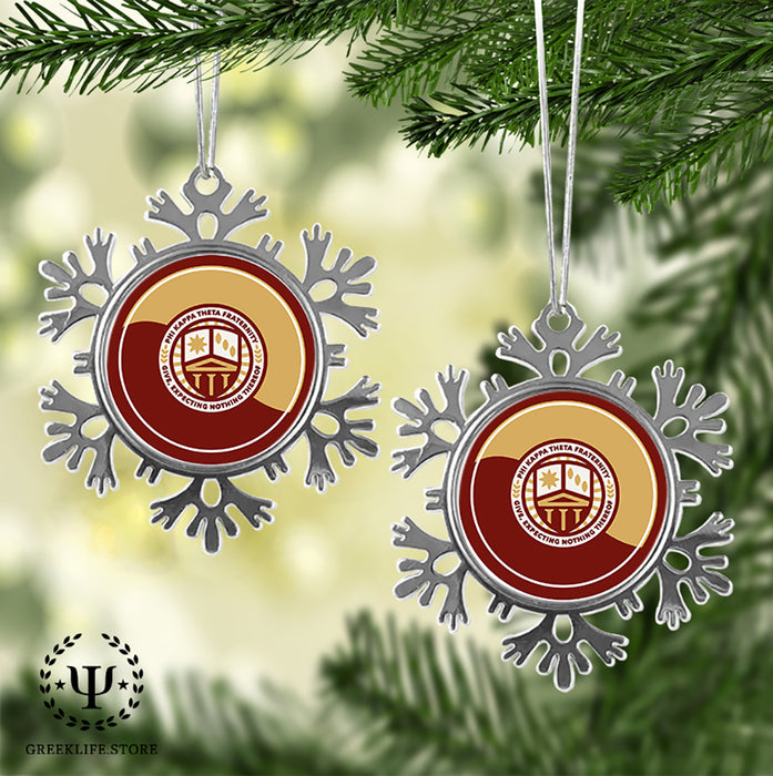 Phi Kappa Theta Christmas Ornament - Snowflake Metal
